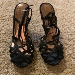 Nine West: Black strappy heels